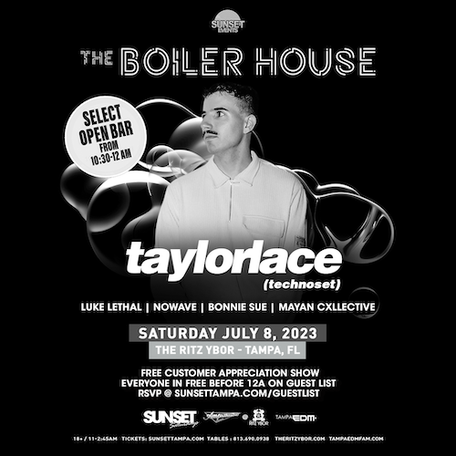 Boiler Room house music techno dj edm concert tickets free Tampa Ybor City