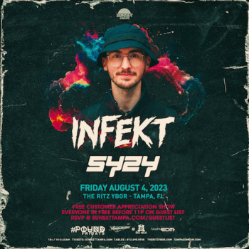 Infekt Syzy EDM DJ dubstep concert tickets Tampa Bay Ybor City