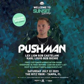 Pushman edm concert tickets free Tampa Ybor City