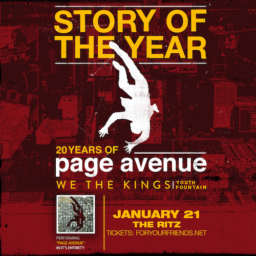 Story of the Year Page Avenue We The Kings Youth Fountain bands concert tickets Tampa Ybor City