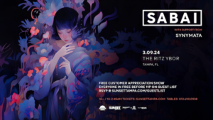 SABAI Synymata edm dj concert tickets Tampa Ybor City