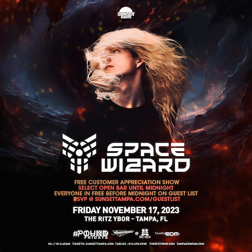 Space Wizard edm dj concert tickets Tampa Ybor City
