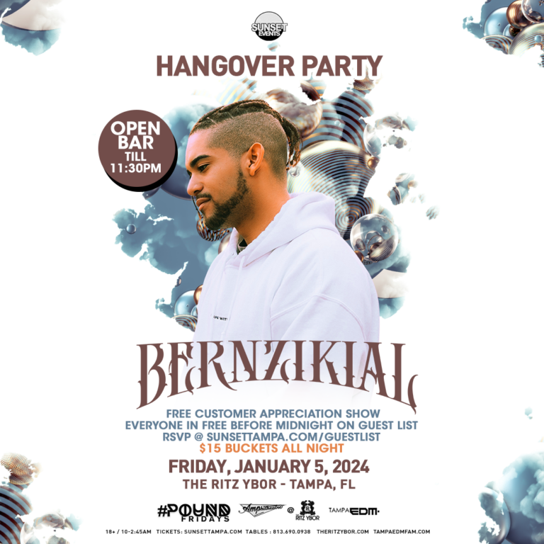 Bernzikial edm concert tickets free Tampa Ybor City