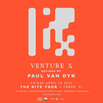 Paul Van Dyk Venture X tour concert edm dj tickets Tampa Ybor City