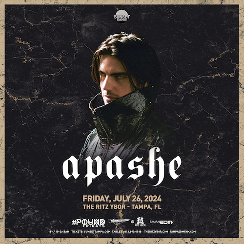 Apashe edm dj Tampa Ybor City concert tickets