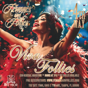 Femmes Follies burlesque cabaret performance theater arts Tampa Ybor City