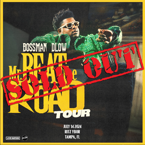 Bossman Dlow hip hop rap concert tickets Tampa Ybor City