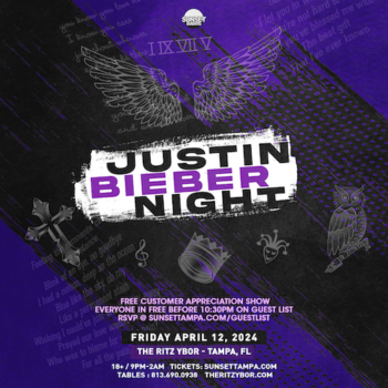 Justin Bieber Night tickets Tampa Ybor City