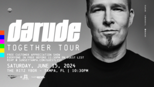 Darude dj edm Together Tour concert tickets Tampa Ybor City