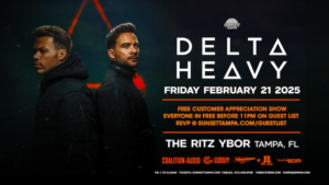 Delta Heavy Midnight Forever Tour Part II edm dj concert drum bass tickets Tampa Ybor City