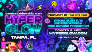 Hyperglow Glowstick LED edm dj neon rave Tampa Ybor City