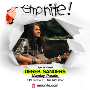 emo nite night concert party tour tickets Tampa Ybor City Derek Sanders Mayday Parade