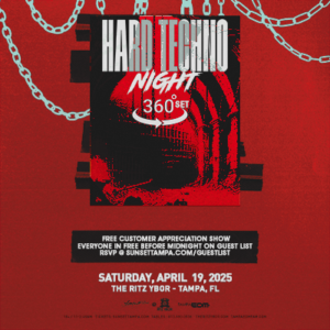 Hard Techno Night dj edm boiler room 360 party Tampa Ybor City