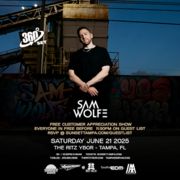 Sam Wolfe 360 boiler room house tour tickets concert show edm dj Tampa Ybor City