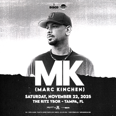 MK Marc Kinchen dj edm tour concert show special event tickets Tampa Ybor City