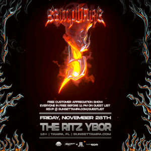 Samplifire free customer appreciation show concert tour special event party tickets edm dj Tampa Ybor City