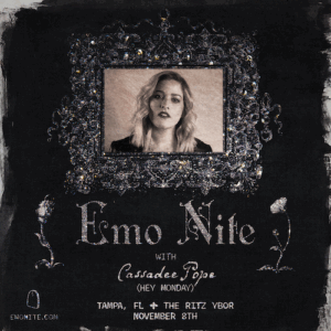 Emo Nite Night tour concert show special event tickets Tampa Ybor City Road to Warped Tour Cassadee Pope Hey Monday