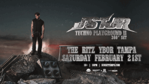 JSTJR Techno Playground Party 2 ii 2 hour dj set edm tour concert show special event party ticket Tampa Ybor City