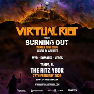Virtual Riot Burning Out Winter Tour 2026 edm dj tour concert special event party tickets Tampa Ybor City