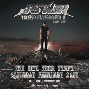 JSTJR Techno Playground Party 2 ii 2 hour dj set edm tour concert show special event party ticket Tampa Ybor City