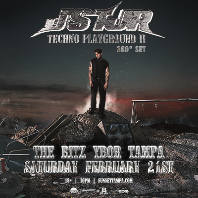 JSTJR Techno Playground Party 2 ii 2 hour dj set edm tour concert show special event party ticket Tampa Ybor City