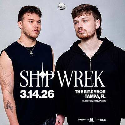 SHIP WREK edm dj tour concert party special event show tickets house Tampa Ybor City