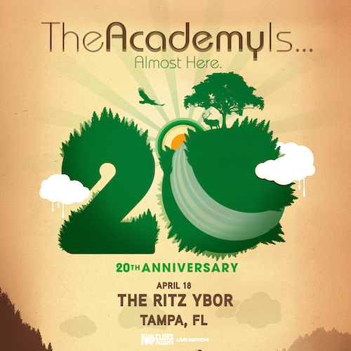 The Academy Is... Almost Here Tour 20th Anniversary concert show special event party tickets band Tampa Ybor City