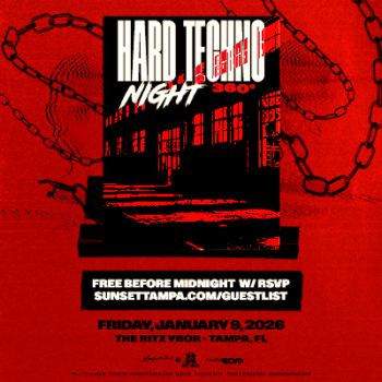 hard techno night edm dj 360 boiler house room tickets free customer appreciation show RSVP party special event Tampa Ybor City
