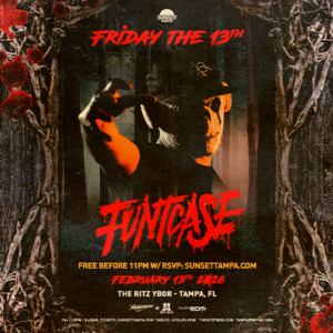 Funtcase edm dj tour concert free customer appreciation show special event party Friday the 13th tickets Tampa Ybor City
