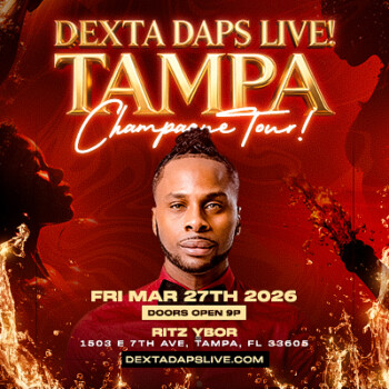 Dexta Daps Live Champagne Tour concert show special event party tickets Tampa Ybor City