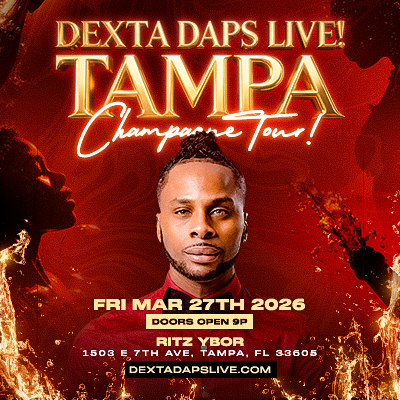 Dexta Daps Live Champagne Tour concert show special event party tickets Tampa Ybor City