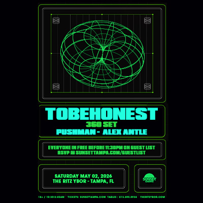 TOBEHONEST Pushman Alex Antle DJ edm 360 set boiler house room concert tour special event party show tickets Tampa Ybor City