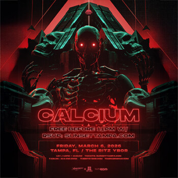 Calcium dj edm tour concert special event show party tickets free customer appreciation Tampa Ybor City