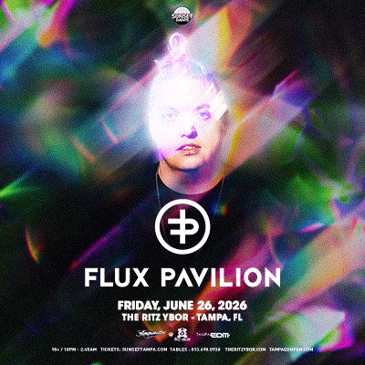Flux Pavilion edm dj tickets tour concert show special event party club Tampa Ybor City