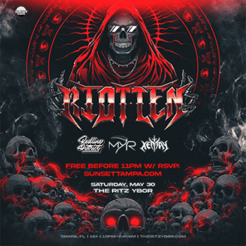 Riot Ten Redline District MYR Xemay dj edm concert tour party special event free customer appreciation show tickets Tampa Ybor City