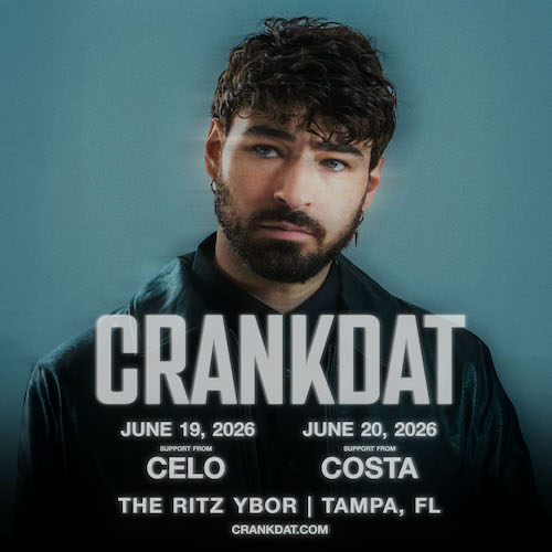 Crankdat dj edm tour special event show concert residency Celo Costa tickets Tampa Ybor City