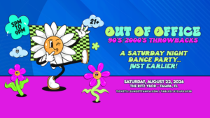 Out Of Office 1990s 2000s 90s 00s throwback party special event themed show tickets vip Ybor City Gas Worx