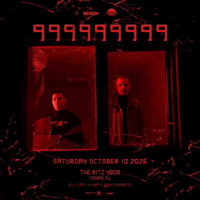 999999999 9X9 Nine Times 9 dj edm tour concert party special event show nightclub VIP tickets Tampa Ybor City Gas Worx