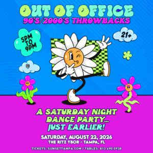 Out Of Office 1990s 2000s 90s 00s throwback party special event themed show tickets vip Ybor City Gas Worx