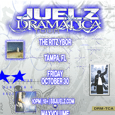 Juelz Dramatica Tour concert edm dj show special event party nightclub tickets VIP Tampa Ybor City Gas Worx
