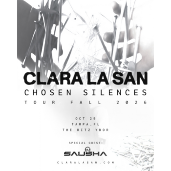 Clara La San Chosen Silences U.S. Fall Tour 2026 concert show special event party tickets Spotify Tampa Ybor City Gas Worx SAUSHA AEG Presents