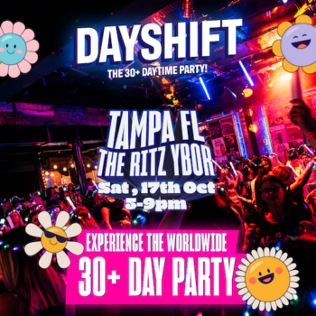 Dayshift Day Shift Daytime Ages 30 Adults Adulting Tour Concert Special Event Show Party Themed 80s 90s 2000s nightclub clubbing tickets Tampa Ybor City Gas Worx