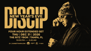 Discip NYE New Years Eve 2027 edm dj concert show special event party nightclub tickets Tampa Ybor City Gas Worx